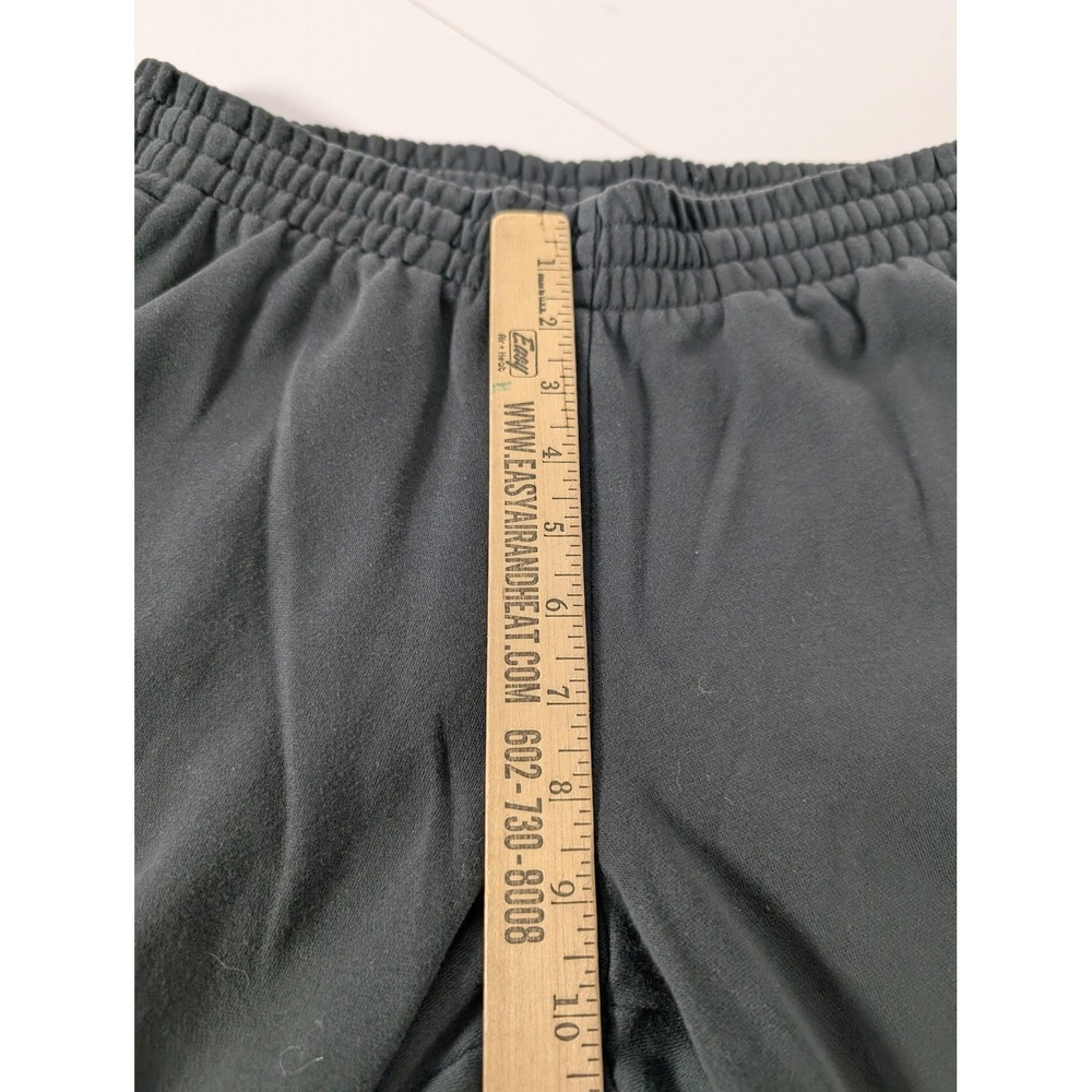 Adidas Pants Womens Medium Black Fleece Jogger Sweatpants Pink Leg Logo - Picture 13 of 14